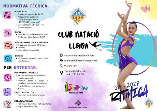 NOVA TEMPORADA GIMNÀSTICA RÍTMICA 26 - 27