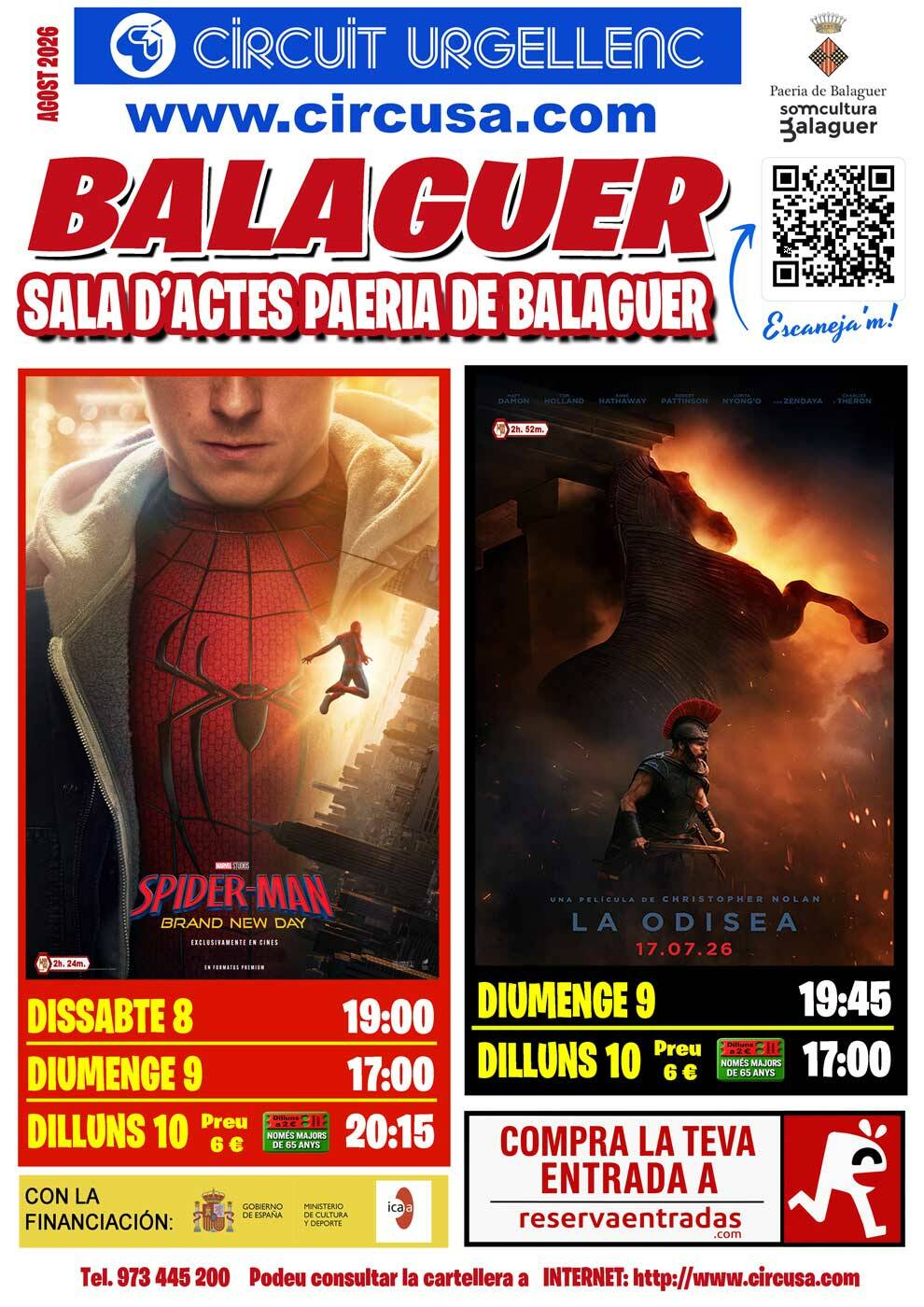 CINEMA AGOST 8, 9 i 10