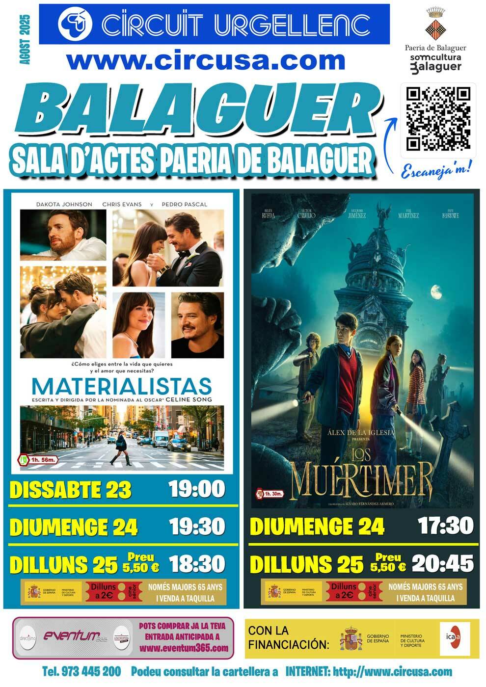 CINE AGOSTO 23, 24 y 25
