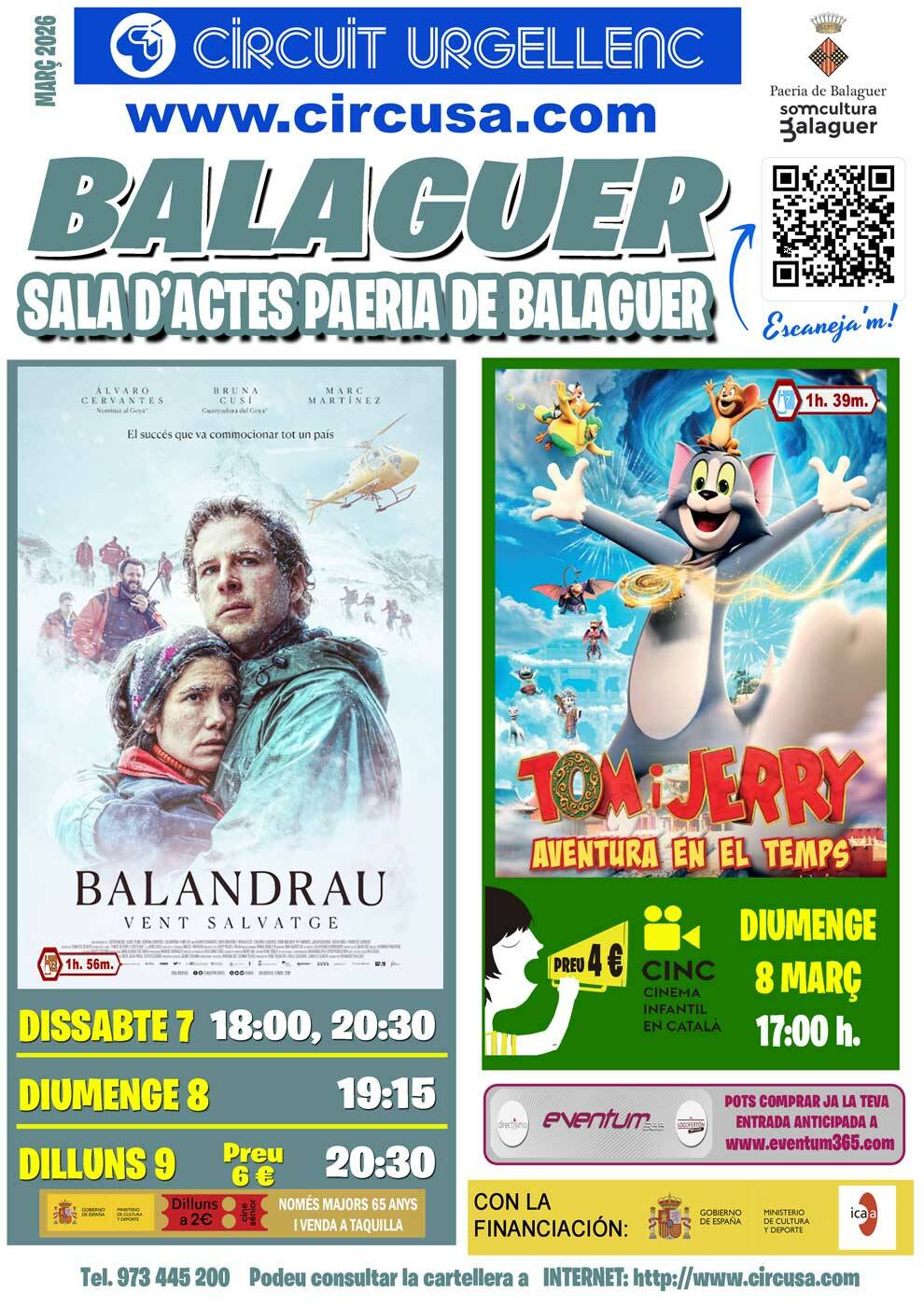 CINEMA MARÇ 7, 8 i 9