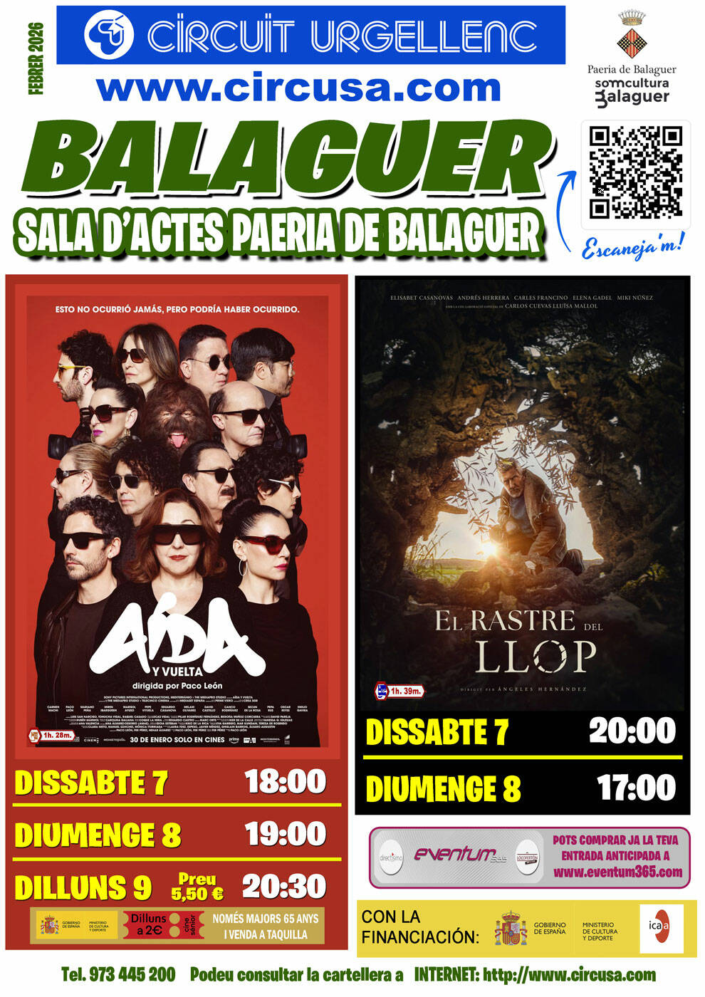 CINE FEBRERO 7, 8 y 9