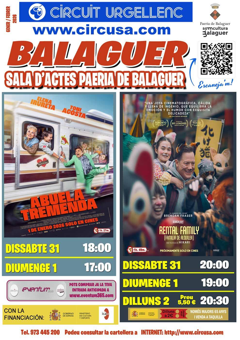 CINE ENERO 31, FEBRERO 1 y 2