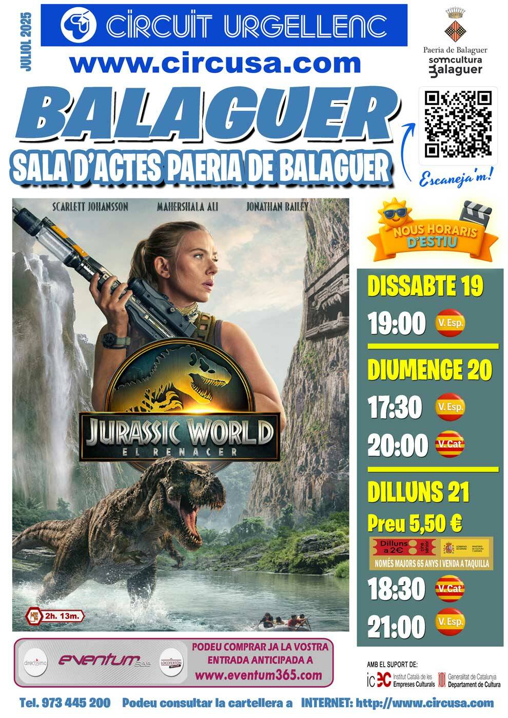 CINEMA JULIOL 19, 20 i 21