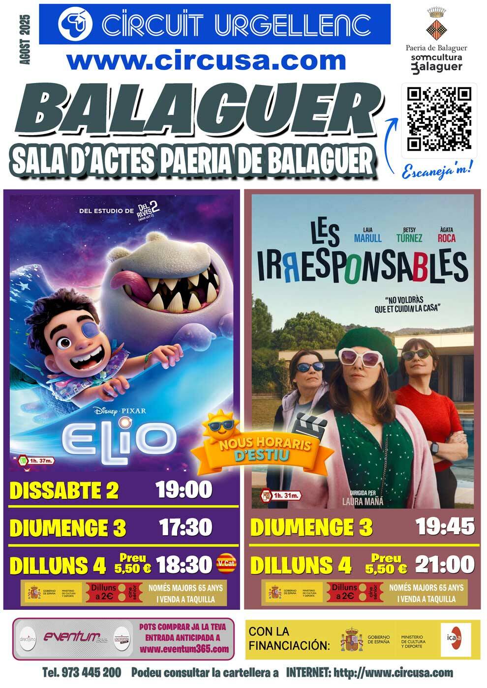 CINEMA AGOST 2, 3 i 4