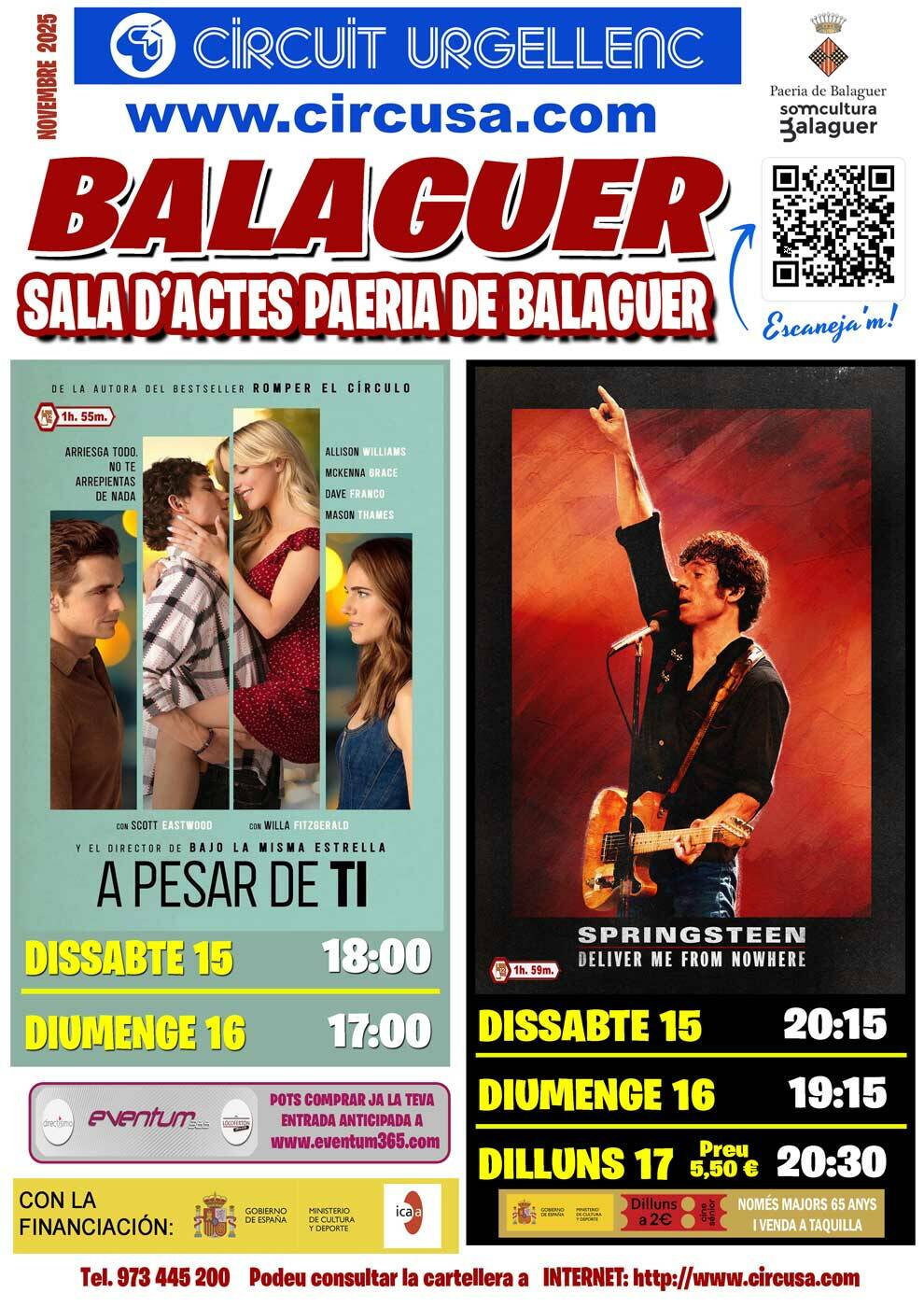 CINE NOVIEMBRE 15, 16 y 17