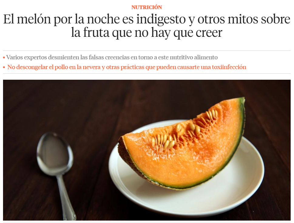 Mitos sobre la fruta, ¿verdad o mentira?
