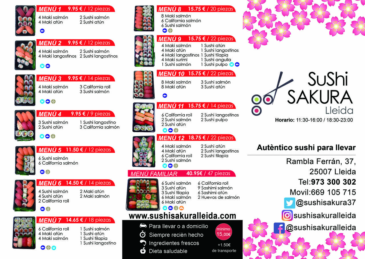 Ver todos los menús y alérgenos