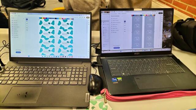 L'alumnat de 2n de PDI dissenya les seves targetes de visita