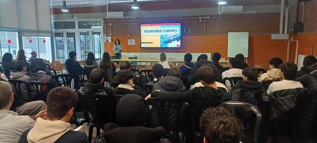 Xerrada informativa a batxillerat i cicles formatius sobre Voluntariat Europeu