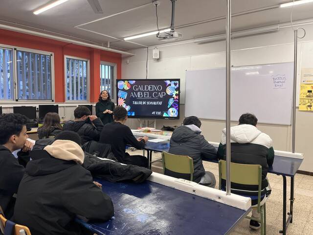 Xerrada d’educació afectivosexual amb l’alumnat de FP Bàsica