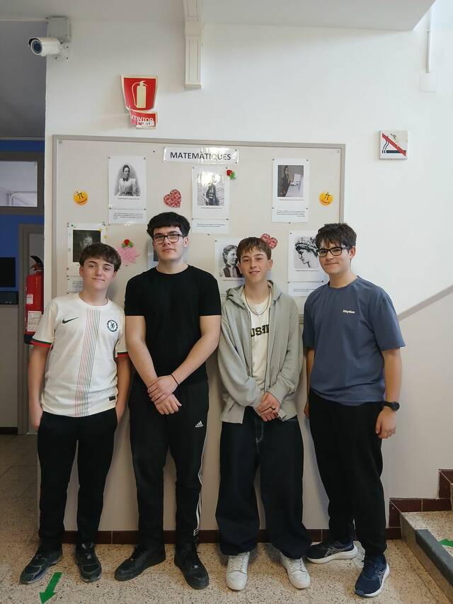 L'Institut Caparrella brilla al concurs "Fem Matemàtiques"