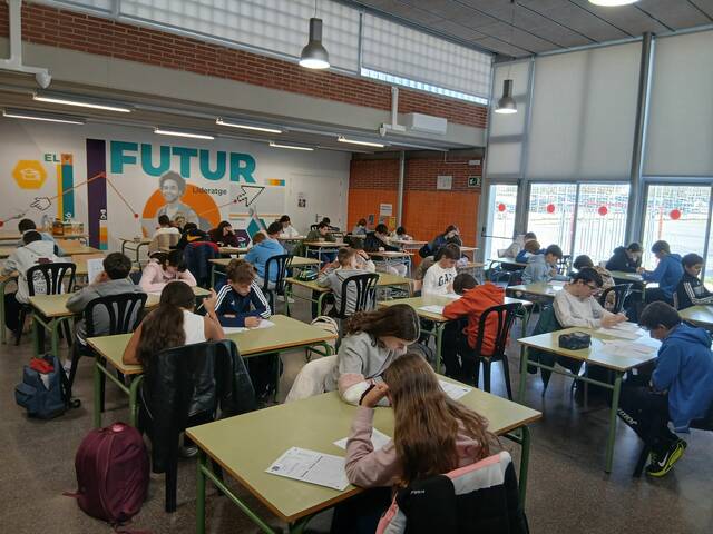 Les matemàtiques es tornen un repte: l’ Institut Caparrella celebra les Proves Cangur