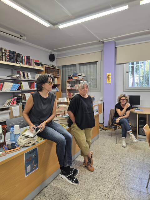 Carlota Gurt visita l’Institut Caparrella