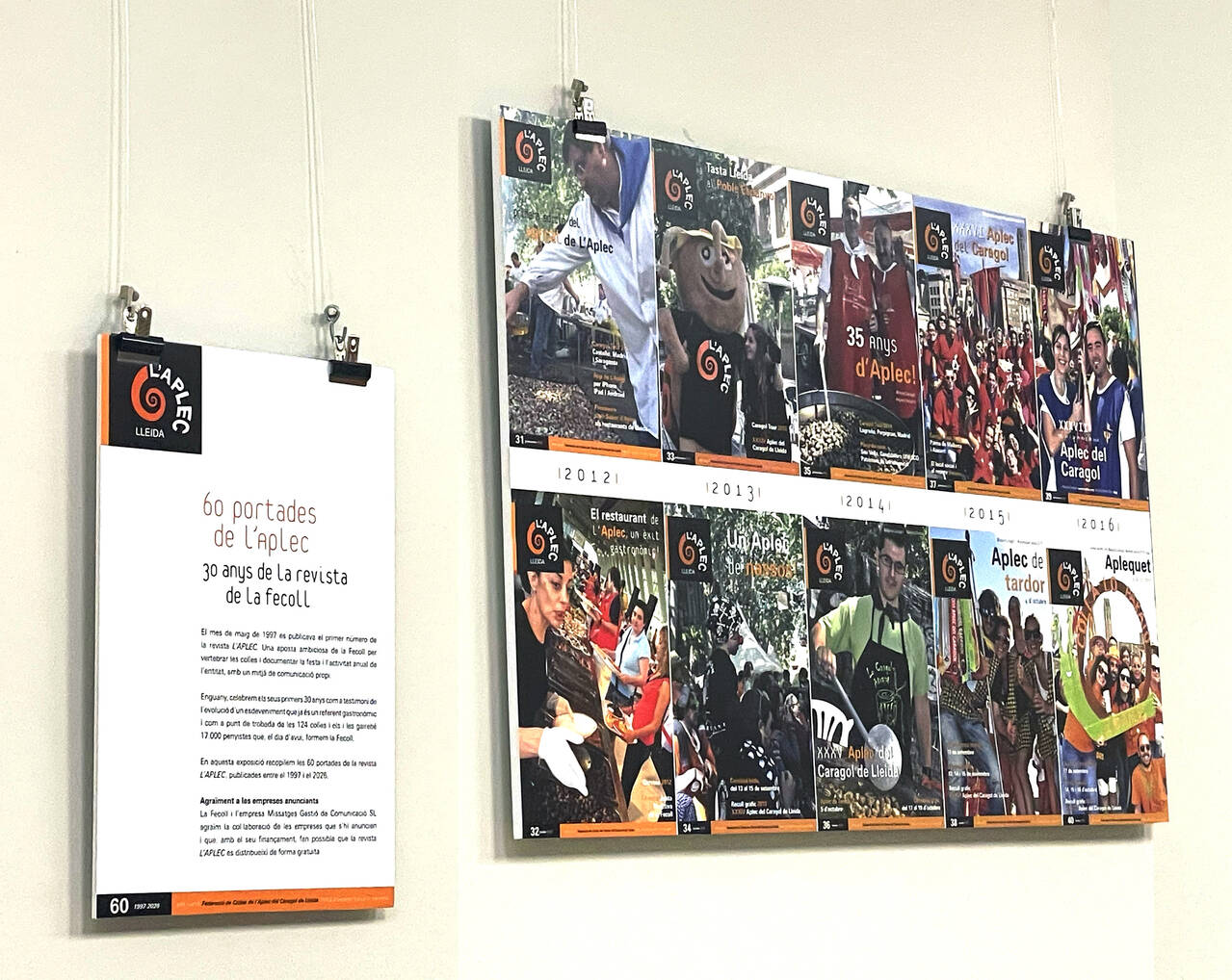 Exposició "60 portades de L'APLEC"