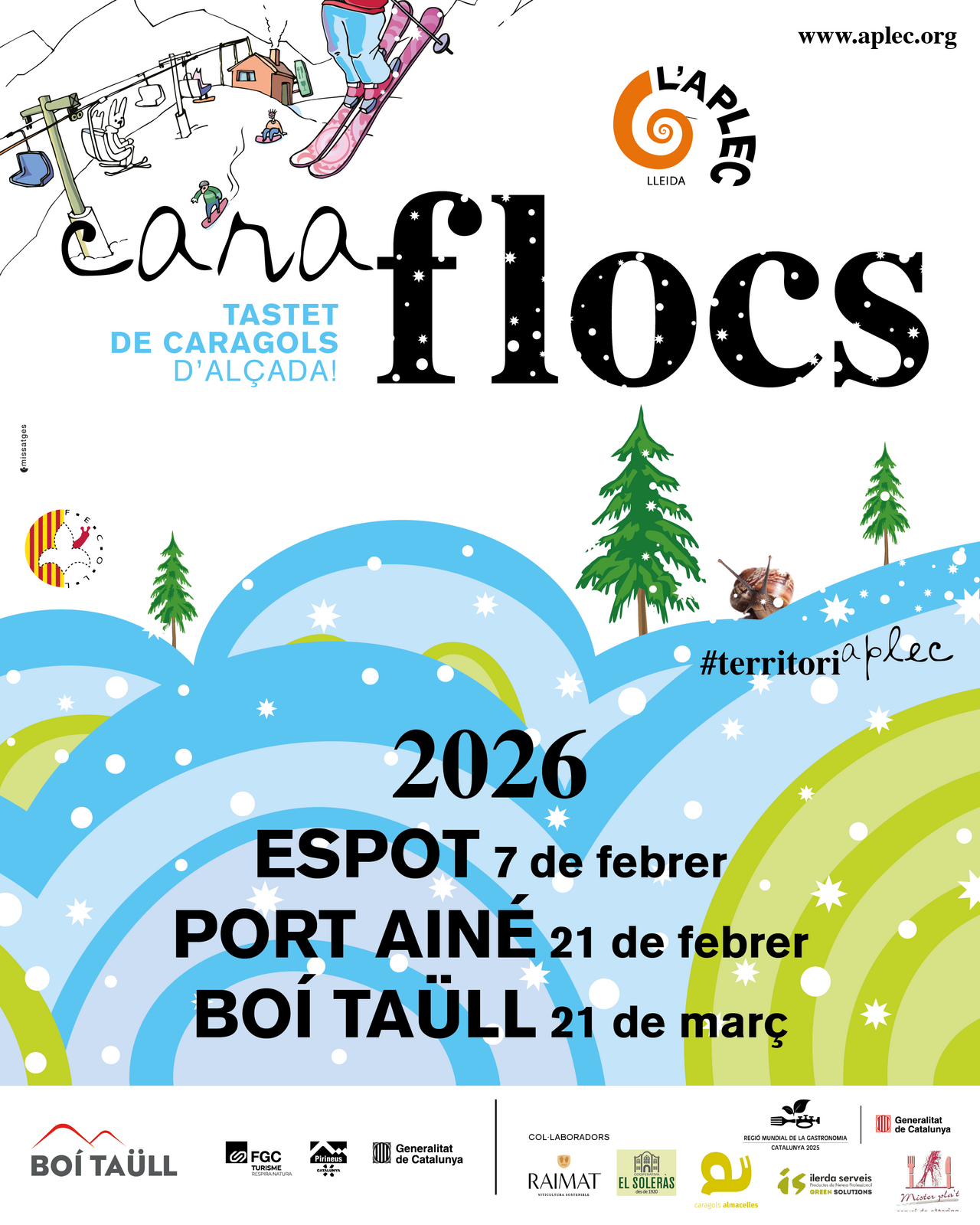 CaraFlocs Espot: Caragolada Fecoll a la neu