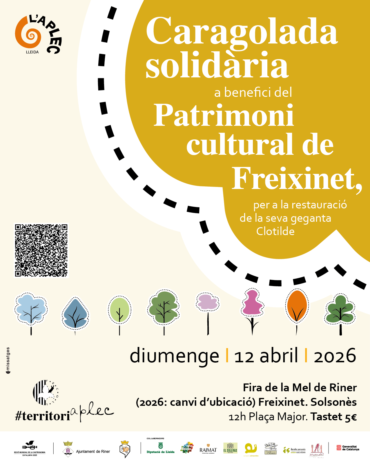 Caracolada Solidaria en la Feria de la Miel de Riner para restaurar a la gigante Clotilde de Freixin