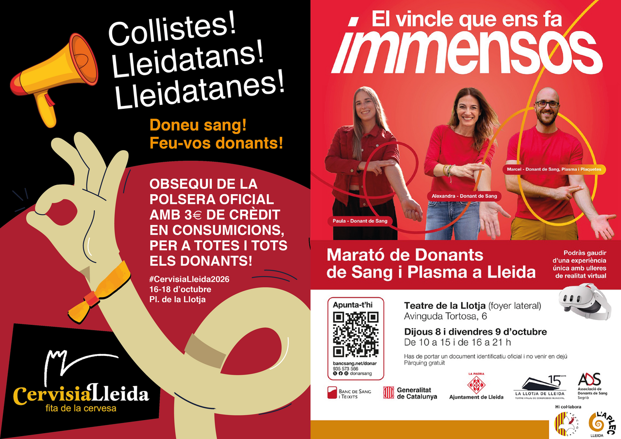 Maratón de Donantes de Sangre y Plasma de Lleida