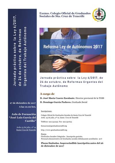 Reforma Ley de Autónomos 2017