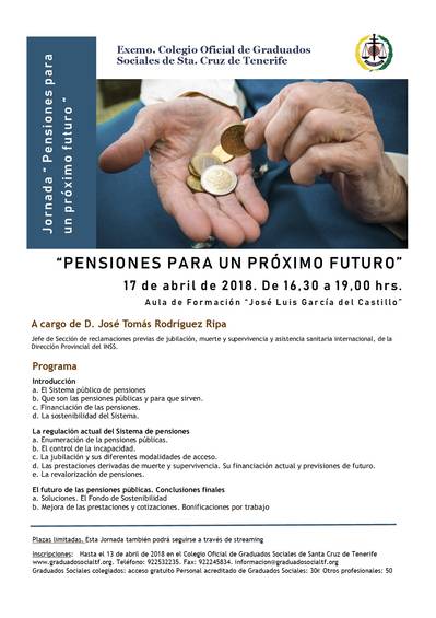 Jornada: "Pensiones para un próximo futuro”