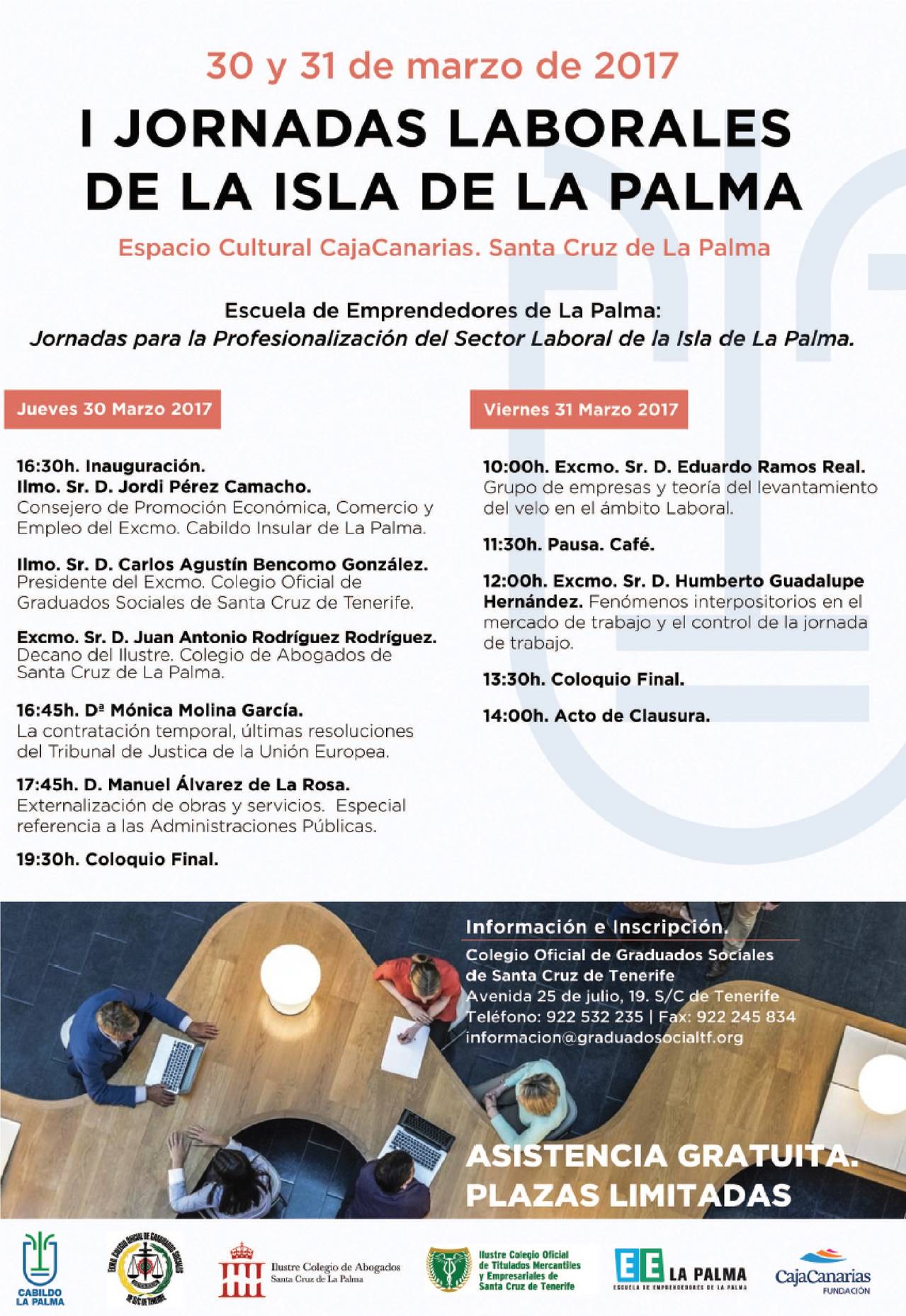 30 y 31 de marzo. Jornadas Laborales de la Isla de la Palma