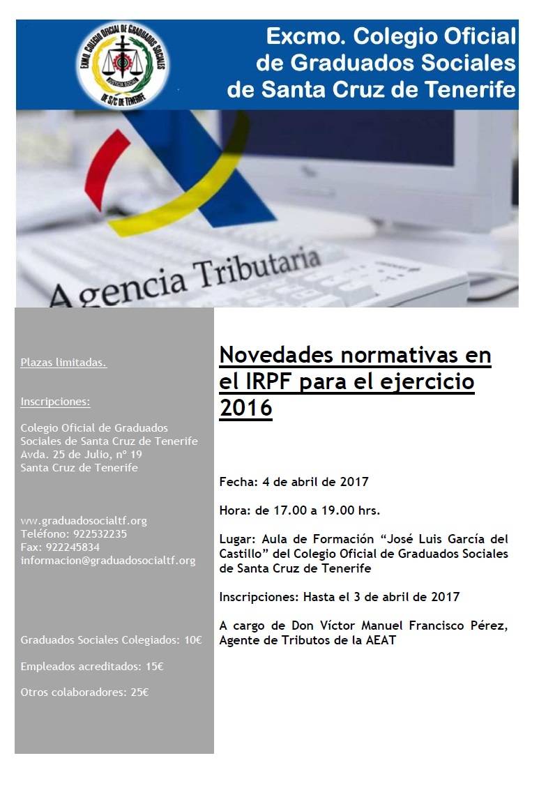 4 de abril.- Jornada Informativa IRPF