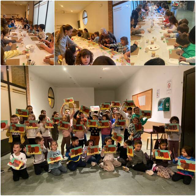 Taller de pintura infantil del Tió a Torregrossa