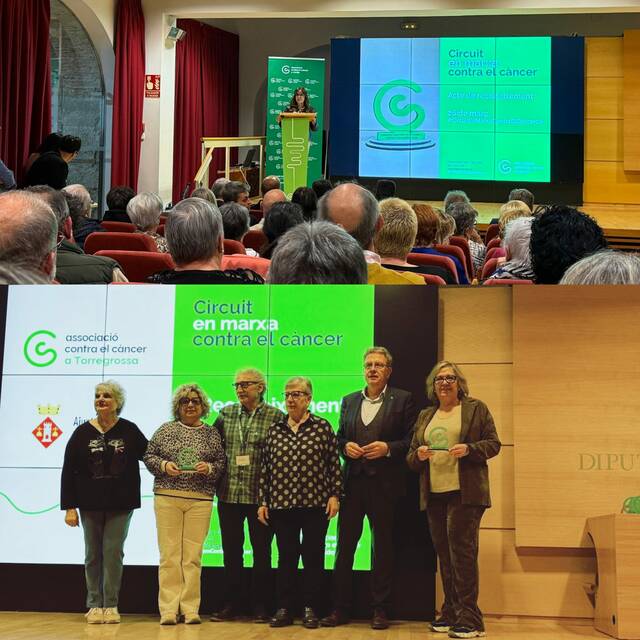 Reconeixement a les associacions contra el càncer dins del “Circuit en marxa contra el càncer”