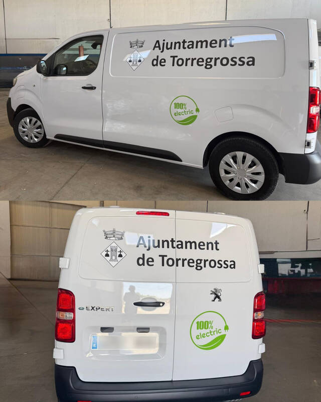 L’Ajuntament incorpora una nova furgoneta elèctrica per als serveis municipals