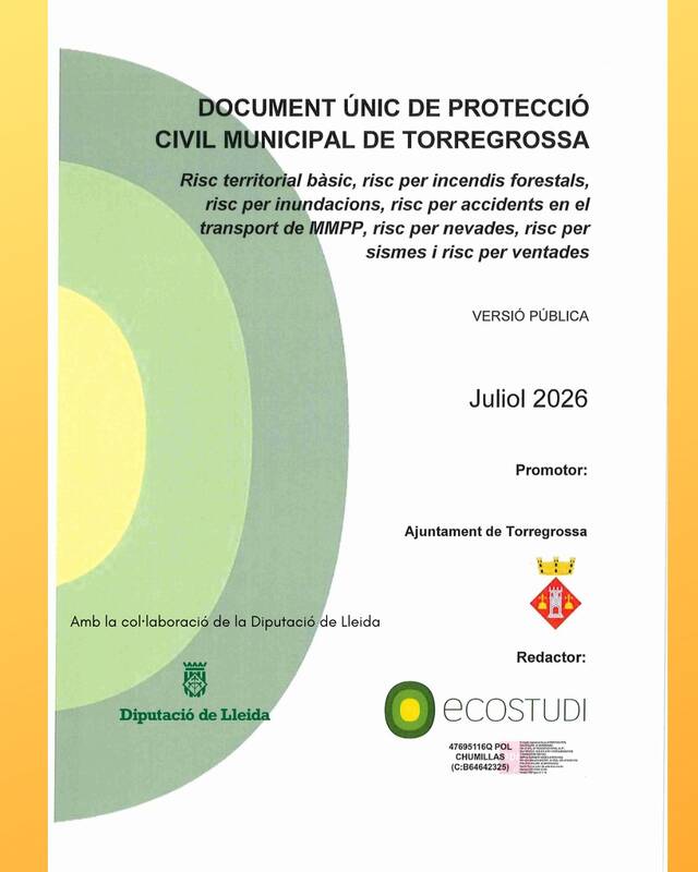 Aprovació inicial del DUPROCIM de Torregrossa
