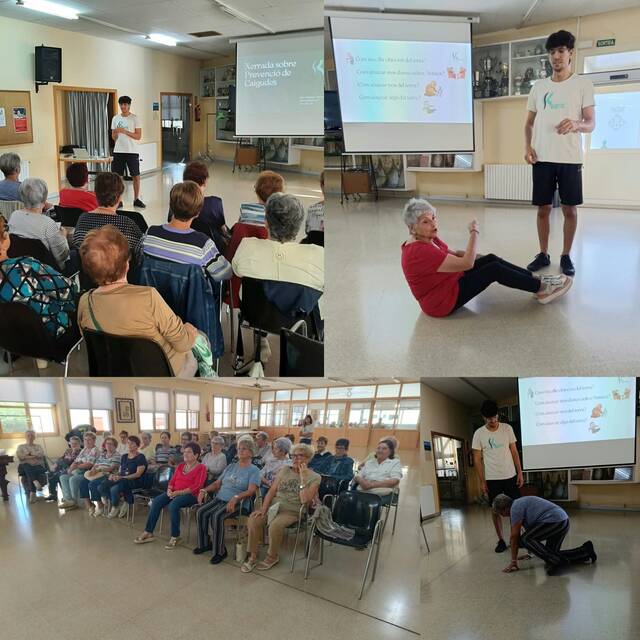 Xerrada sobre la prevenció de caigudes a càrrec de Pau Serret