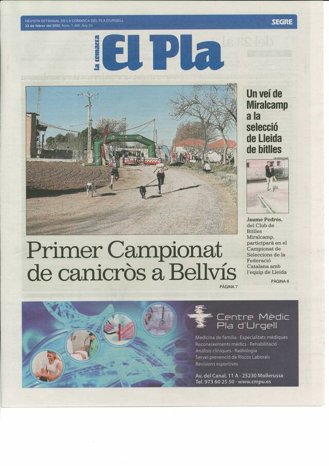 Bellvís i els Arcs a la premsa: Canicròs i "La mort d'Abel Moustaki" de Joan Francesc Dalmau