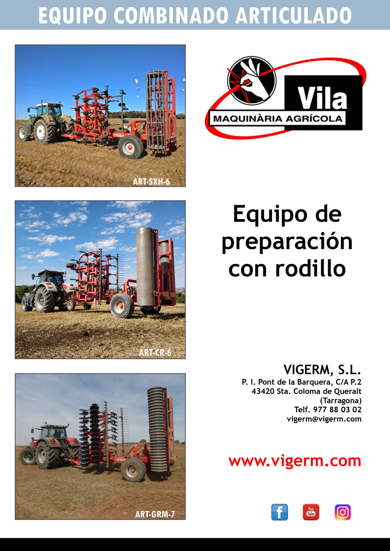 Equipo combinado articulado