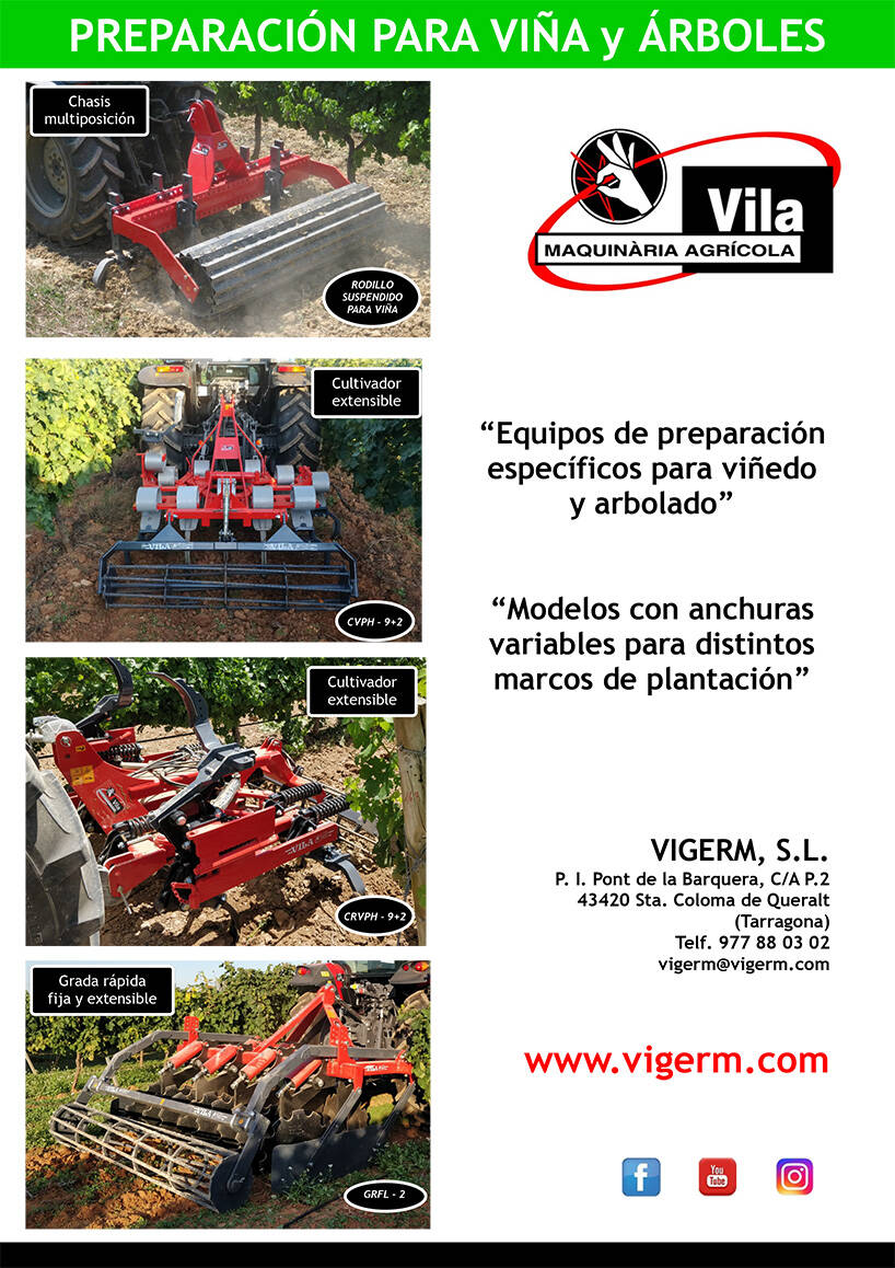 Preparación para viña y árboles