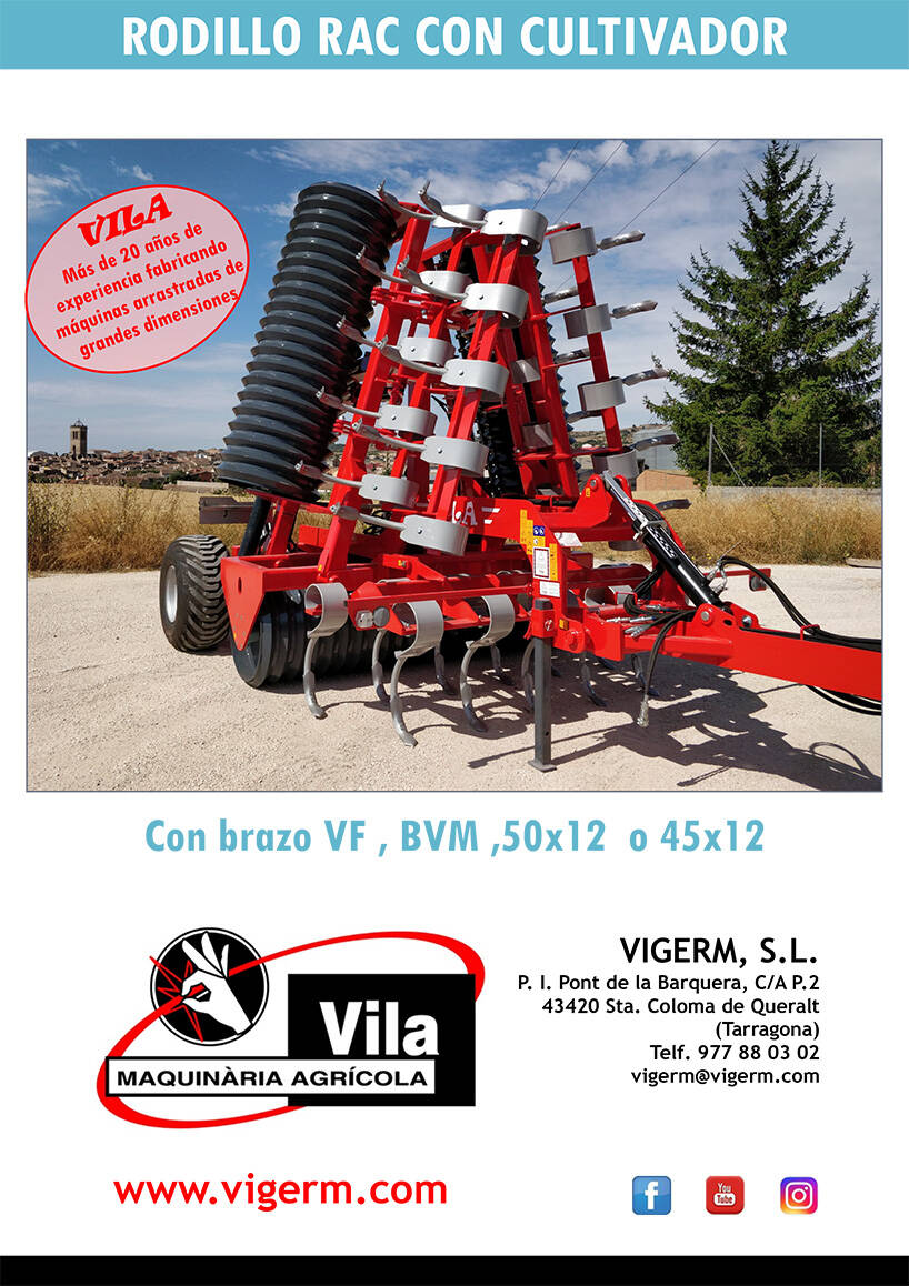 Rodillo RAC con cultivador