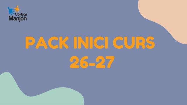 PACK INICI DE CURS 26/27