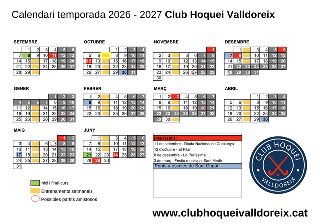 Inici temporada 2026 - 2027