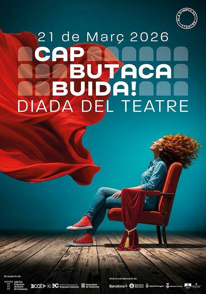 L'Abadia. Teatre Familiar Cap butaca buida. L'arc de Sant Martí i la lluna
