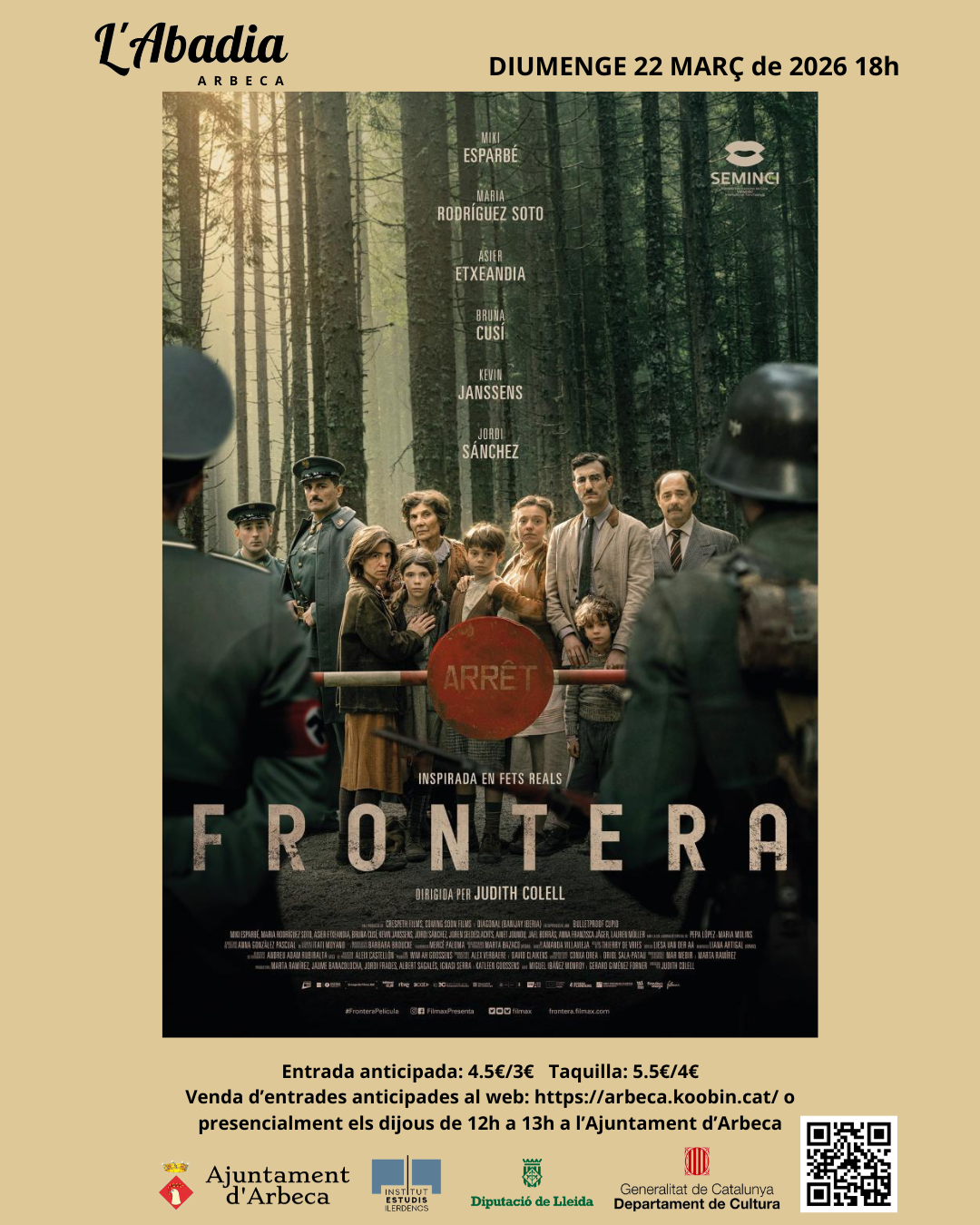 Sala l’Abadia. CINEMA: Frontera