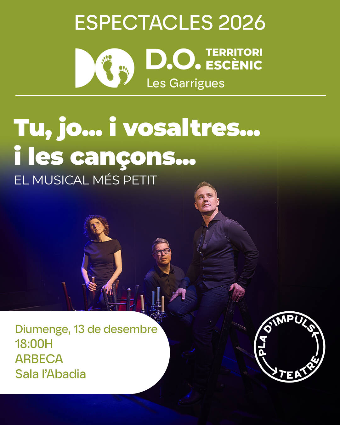 Sala l’Abadia. Teatre musical: Tu, jo... i vosaltres... i les cançons..., d'El Musical Més Petit
