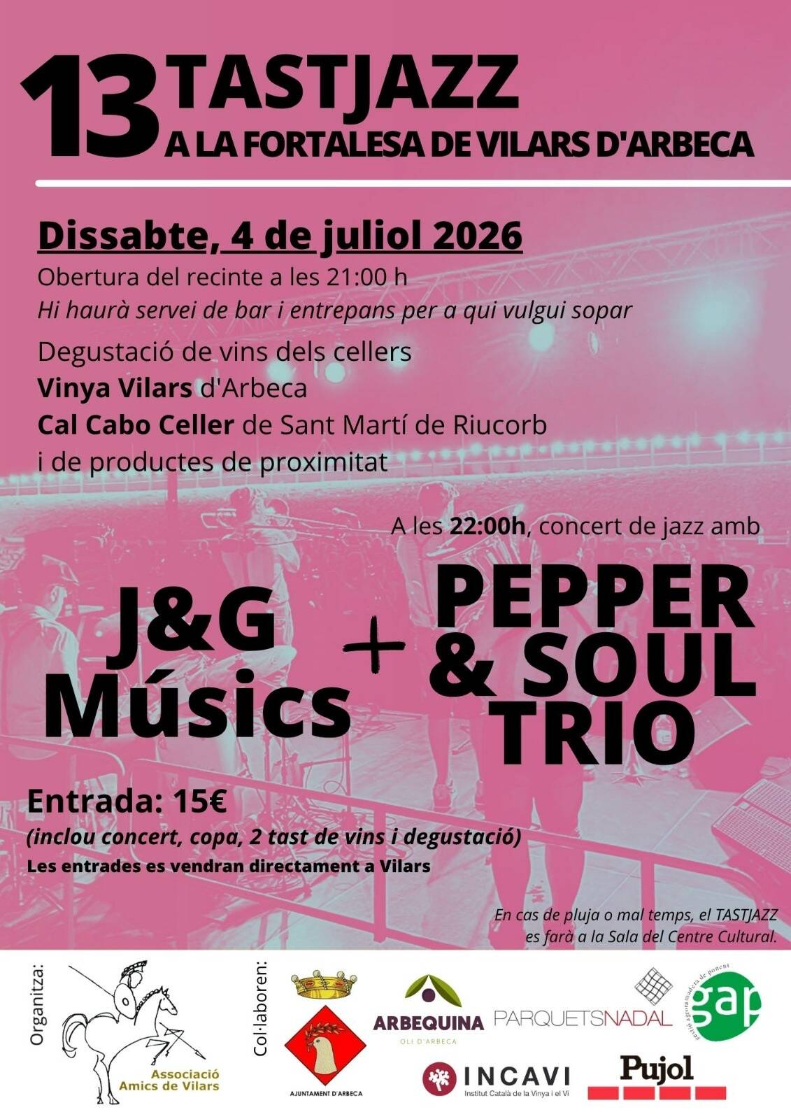 Fortalesa dels Vilars. Tast Jazz. MarinadaFest2026