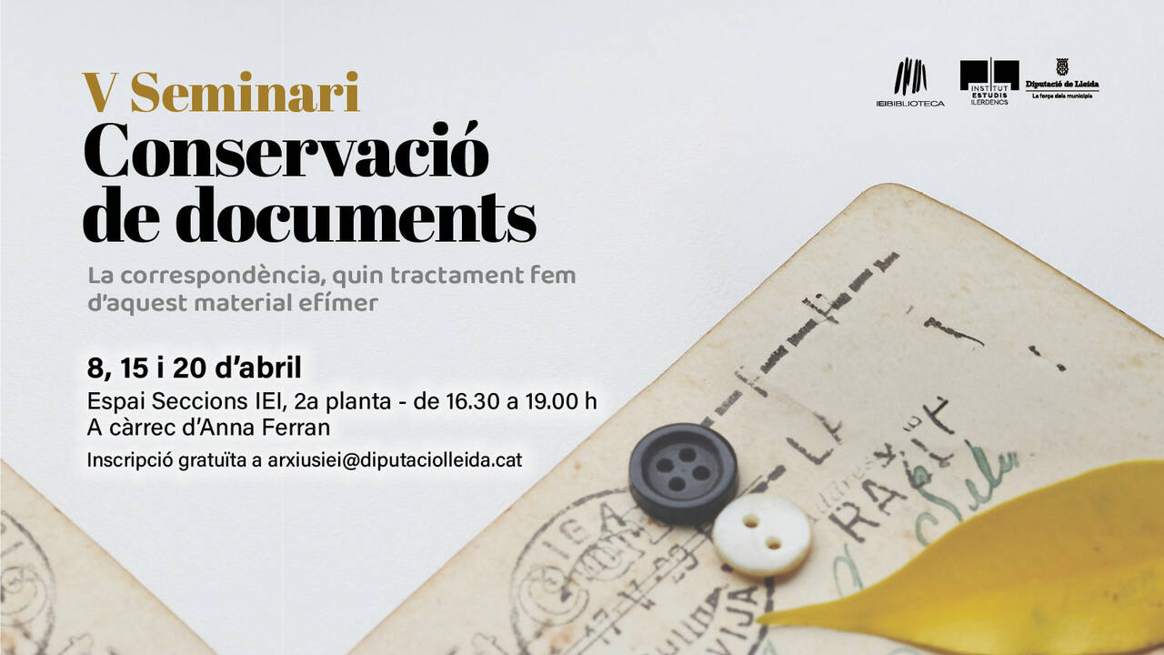 V Seminari de conservació de documents