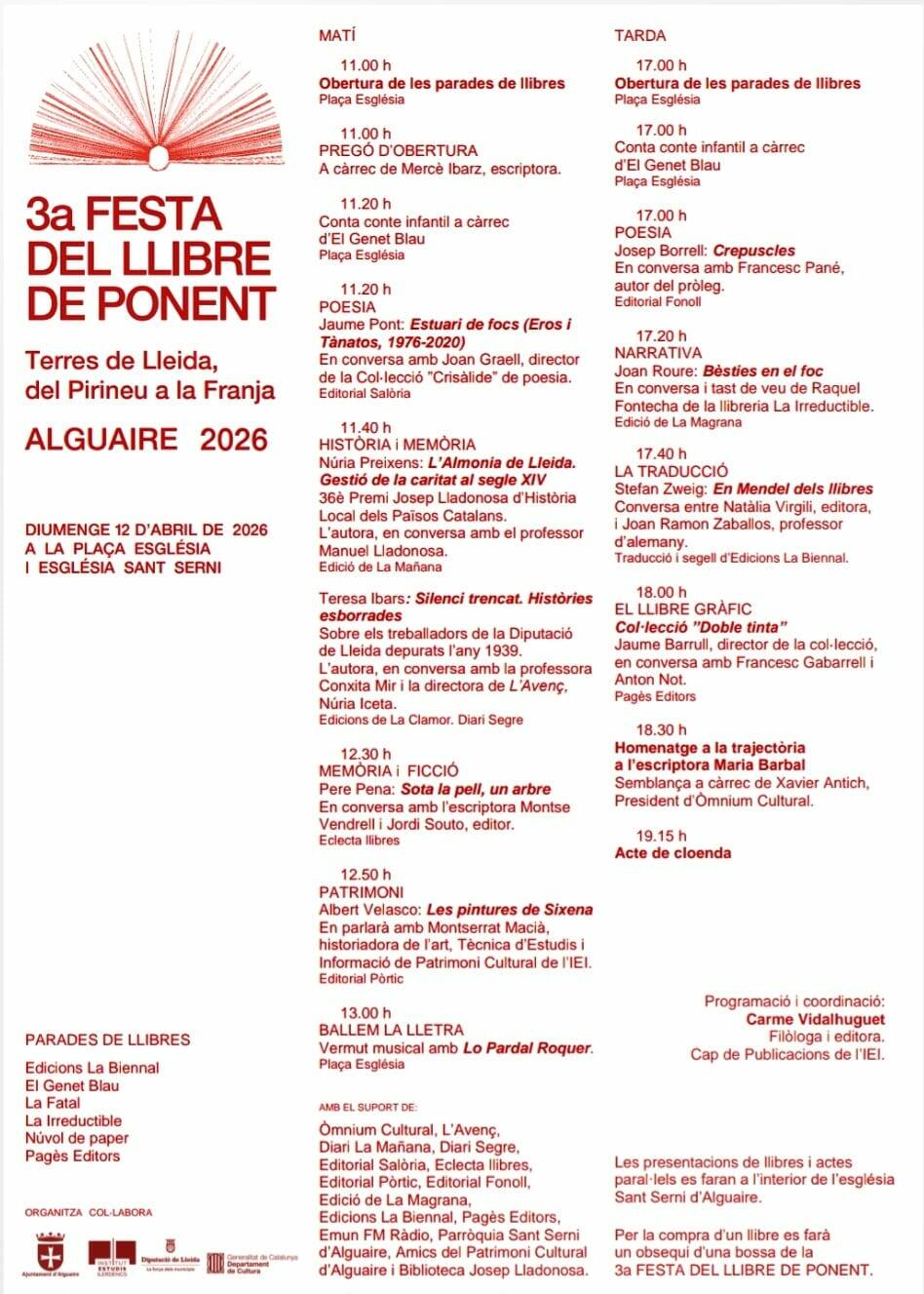 3a Festa del Llibre de Ponent   --Alguaire