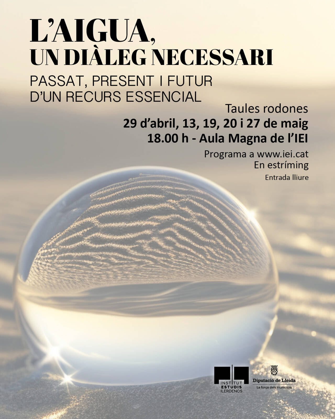 cicle “L’Aigua, un diàleg necessari” -  "Històries de Sorra i Cordes". Dibuixos a la Sorra + Arpa. D