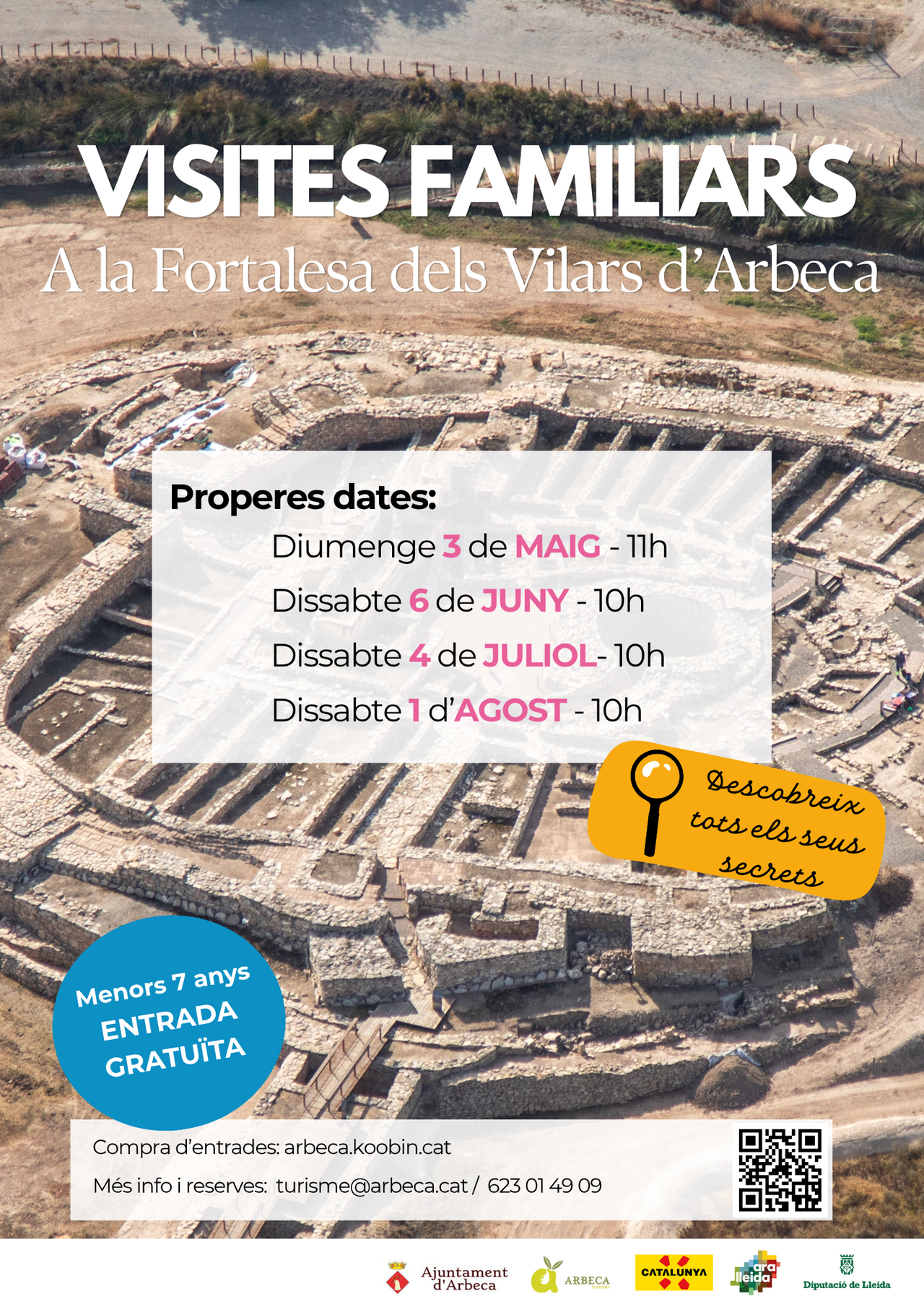 Visita guiada familiar Fortalesa dels Vilars    Arbeca