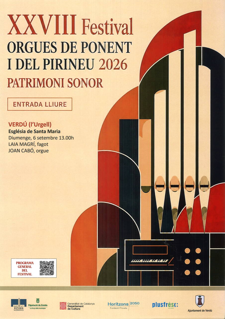 XXXVIII FESTIVAL ORGUES DE PONENT I EL PIRINEU   --Verdú