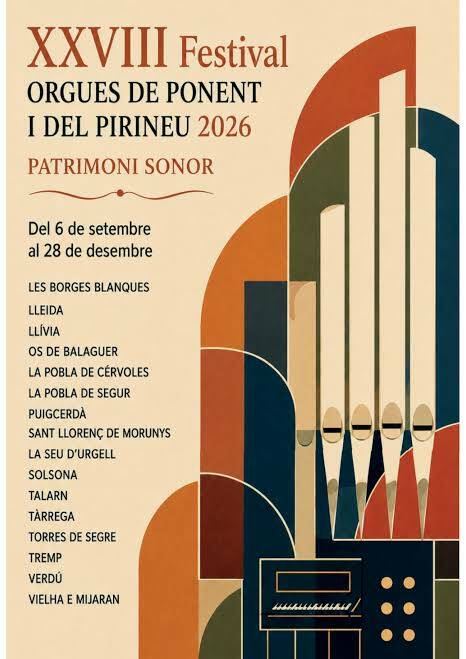 XXVIII Festival ORGUES DE PONENT I DEL PIRINEU 2026