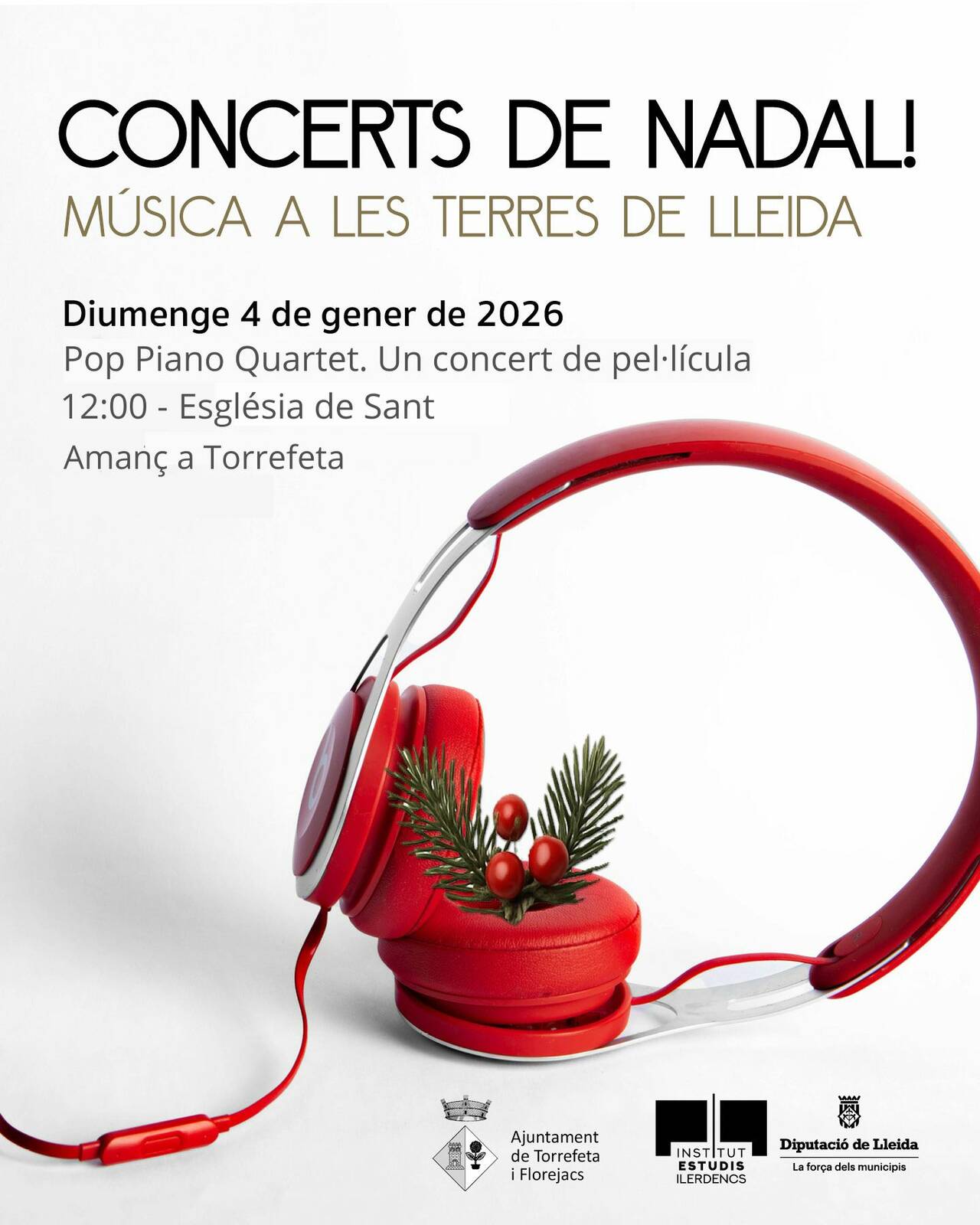 CONCERTS NADAL! MÚSICA A LES TERRES DE LLEIDA 2025-2026