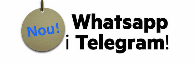 L’IEI també a WhatsApp i a Telegram