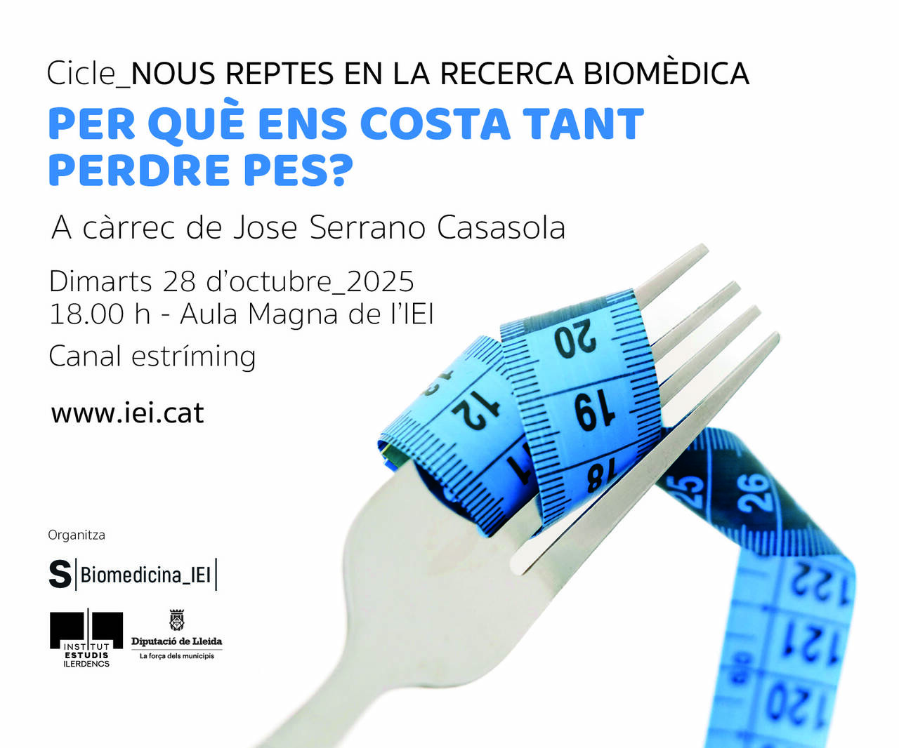 Per què ens costa tant perdre pes?  A càrrec de Jose Serrano Casasola