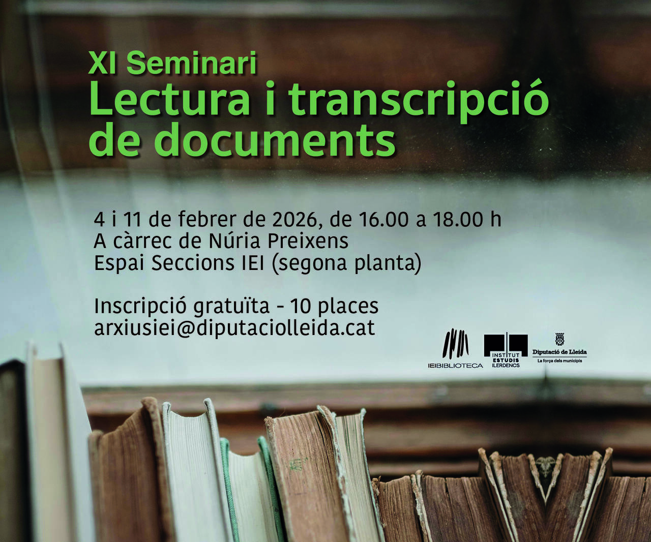XI SEMINARI DE LECTURA I TRANSCRIPCIÓ DE DOCUMENTS